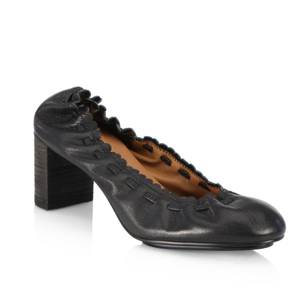 See By Chloe Jane Size  39.5 Black Leather Pumps